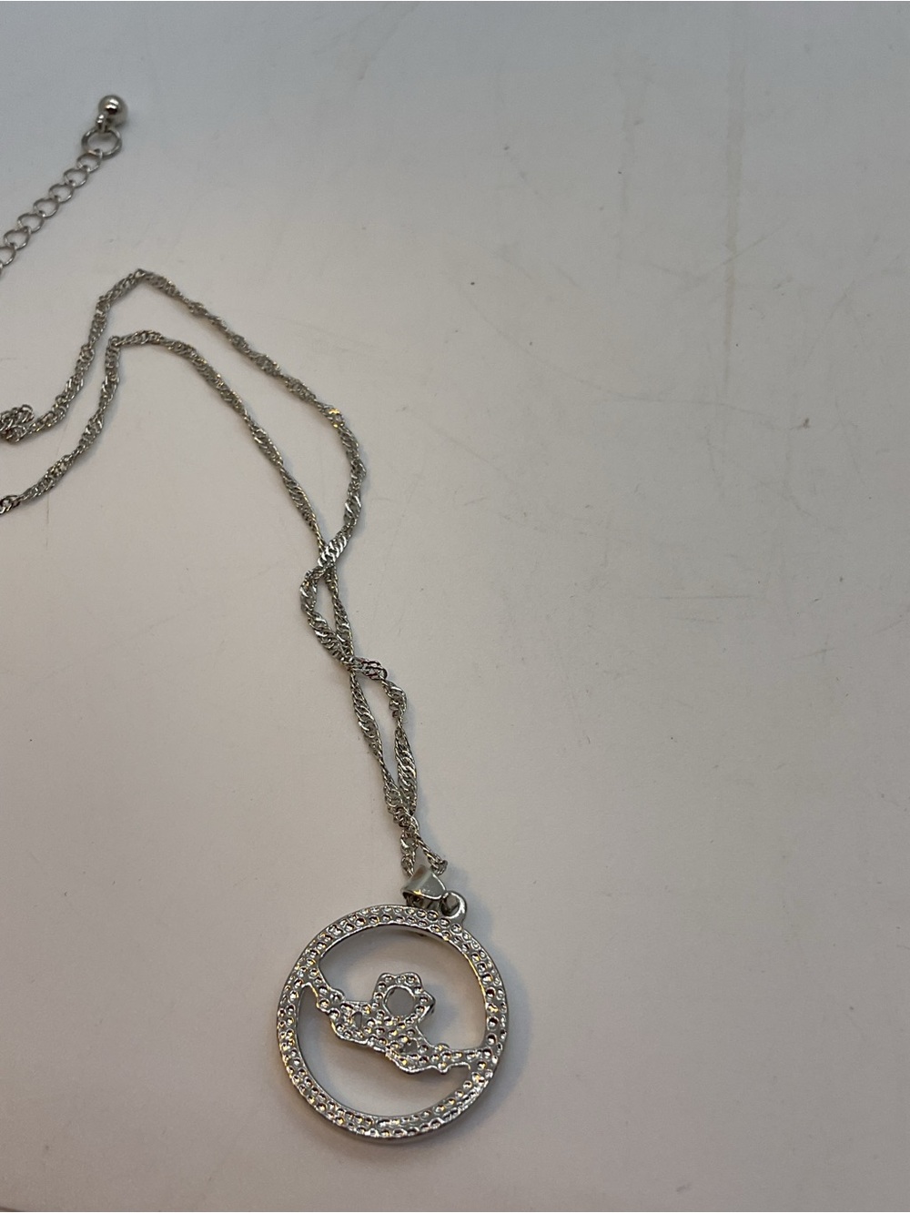 Glencara Silver Tone Claddagh Pendant Necklace - Picture 5 of 8